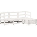  4-dijelni set vrtnih sofa od masivne borovine bijeli | shoptok.hr