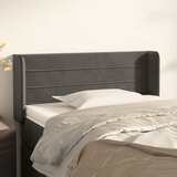 vidaXL Vzglavje z ušesi temno siv 83x16x78/88 cm žamet Cene