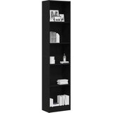  Biblioteka crni hrast 40x24x176 cm Inženirsko drvo | Shoptok.si