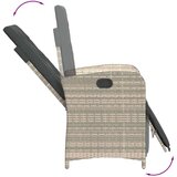  Vrtna jedilna garnitura 7-delna z blazinami sv. siv poli ratan, (21054511) | Shoptok.si
