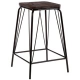 Premier Housewares Črn/rjav stolček iz masivnega bresta District – | Shoptok.si