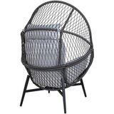 House Nordic Črn/siv vrtni fotelj iz umetnega ratana Rosario – | Shoptok.si
