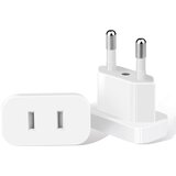 INF Evropski standardni beli vtič 4,0 mm potovalni adapter, (5000243254) | Shoptok.si