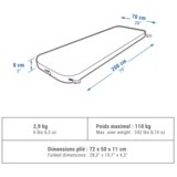  Dušek na naduvavanje Ultim Comfort siva za 1 osobu 70cm | Eponuda.com