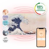 Klarstein Wonderwall Air Art Smart, infracrveni grijač, 120 x 60 cm, 700 W, aplikacija, valovi | shoptok.hr