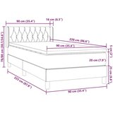 Box spring postelja z vzmetnico temno zelena 90x220 cm žamet, (22011026) | Shoptok.si