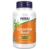 Now Foods Korenina sladkega korena, 450 mg NOW (100 kapsul)