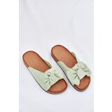 Boto Women's Sandals On Cork Sole With Bow Mint Seressa | shoptok.hr