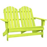  Vrtni dvosjed Adirondack od masivne jelovine zeleni - Zelena 1 | shoptok.hr