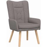  Fotelja Sivo-smeđa 63 x 67 x 94 cm Tkanina i šperploča | shoptok.hr