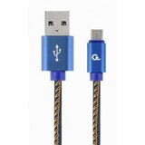 Gembird CC USB2J AMmBM 1M BL Premium jeans denim Micro USB cable with metal connectors, 1 m, blue Cene