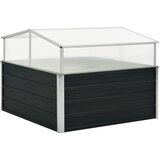 Furnova Rastlinjak pocinkano jeklo 100x100x77 cm antraciten, (21948411) Cene