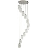 Searchlight Cyclone Viseča svetilka z 12 lahkimi kapljicami, prozorno steklo 3000K, (22100842) | Shoptok.si