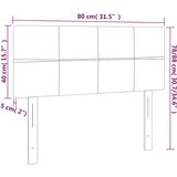  LED uzglavlje tamnoplavo 80 x 5 x 78/88 cm baršunasto | shoptok.hr