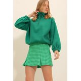 Trend Alacati Stili ženski duks ALC-X11316, zip kragna, zeleni | Eponuda.com