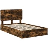  Okvir za krevet s ladicama Dimljeni hrast 135 x 190 cm | shoptok.hr