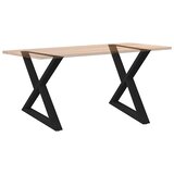  Noge za blagovaonski stol 2 kom Crne 90 x (72-73,3) cm Čelične | Eponuda.ba
