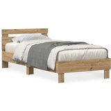  Postelja z LED lučmi Artisan Oak 100x200 cm | Shoptok.si