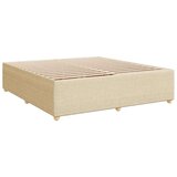 vidaXL Krevet s oprugama i madracem krem 200 x 200 cm od tkanine | shoptok.hr