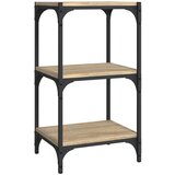 Maison Chic Knjižna omara - Knjižni regal sonoma hrast 40x33x70,5 cm inž. les in jeklo, (21725525) Cene