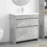  Set namještaja za kupaonicu Betonska siva 81 x 40 x 84,5 cm | shoptok.hr