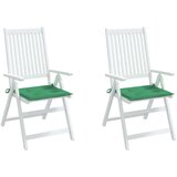  Blazine za vrtne stole 2 kosa zelene 50x50x3 cm oxford tkanina, (20656598) | Shoptok.si