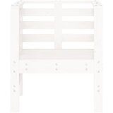  Vrtne stolice 2 kom bijele 61,5x53x71 cm od masivne borovine | Eponuda.com