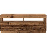 TV ormarić LED boja drva 300x35x40 cm konstruirano drvo | shoptok.hr