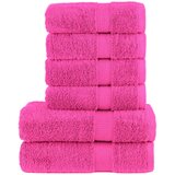  6-dijelni vrhunski set ručnika SOLUND ružičasti 600 gsm | shoptok.hr