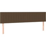  Box spring postelja z vzmetnico temno rjava 160x200 cm blago, (20899502) | Shoptok.si