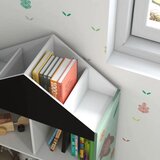 Ginger Home Dječji ormar etajerka za igračke i knjige s medvjedićem, crna ploča za pisanje, kućica FOREST | shoptok.hr