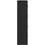  Regal za knjige crni hrasta 60x24x101,5cm od konstruiranog drva | Eponuda.com