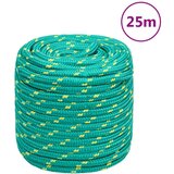 vidaXL Vrv za čoln zelena 16 mm 25 m polipropilen | Shoptok.si