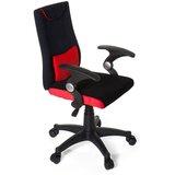 MID.YOU Mladinski Vrtljiv Stol Kiddy Pro Al, Črna, Rdeča | Shoptok.si