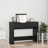 vidaXL Toaletni Stol s Ogledalom Crni Hrast 100x45x76 cm | shoptok.hr