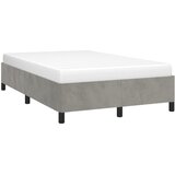  Okvir za krevet bez madraca svjetlosivi 120x190 cm baršunasti | shoptok.hr