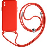 Avizar Vrvno ohišje za iPhone XS Max Mehak dotik, Rdeča, (5000015460) | Shoptok.si