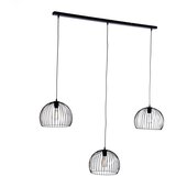 Honsel Moderne hanglamp zwart 3-lichts - Koopa Cene