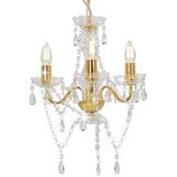 Luster s perlama zlatni okrugli 3 x E14 Cijene