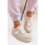 EVENTO Boto Low Women's Platform Sneakers Beige Telmira Cijene