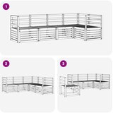  Sekcijska garnitura 5 pcs Prirodna Čvrsto drvo akacije | shoptok.hr