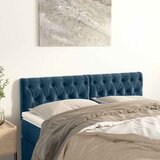  Uzglavlja tamnoplava 160x7x78/88 cm baršunasta | shoptok.hr