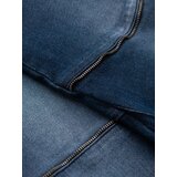 Ombre Men's denim jogger pants with rips and zippers - dark blue | Eponuda.ba