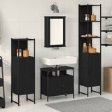  Set namještaja za kupaonicu 4 kom. Crni hrast | shoptok.hr
