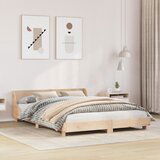 Maison Chic Posteljni okvir - Dvoposteljna postelja - Zakonska postelja brez vzmetnice 120x190 cm trdna borovina-J10410, (21764615) | Shoptok.si