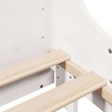 vidaXL Knjižna postelja brez vzmetnice bela 160x200 cm trden les | Shoptok.si