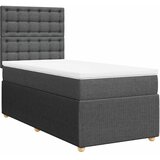  Okvir kreveta s oprugama i madrac tamnosivi 80x200cm od tkanine | shoptok.hr