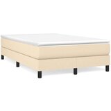  Box spring postelja z vzmetnico krem 120x200 cm blago, (20723601) | Shoptok.si