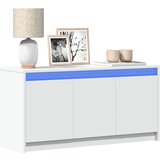 vidaXL TV omarica z LED bela 100x34x50 cm inženirski les Cene