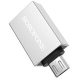 Adapter mikro USB OTG Borofon BV2 sivi | Eponuda.ba